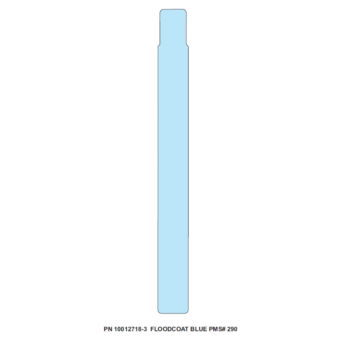 Wristband Polypropylene 1x10in Blue