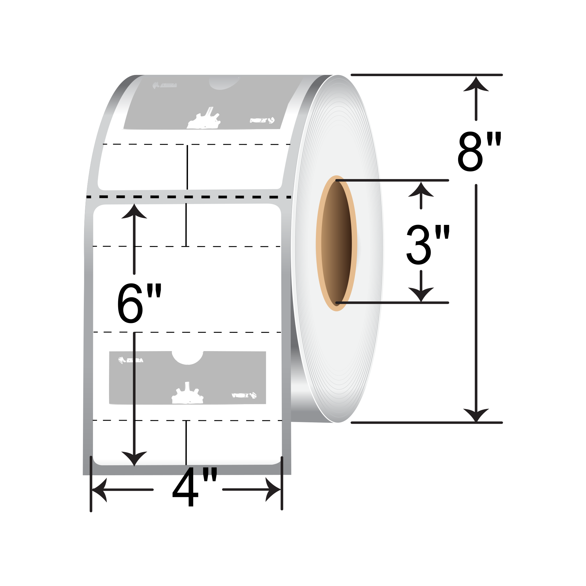 LABEL POLYPROPYLENE 4X6IN 101.6X152.4MM