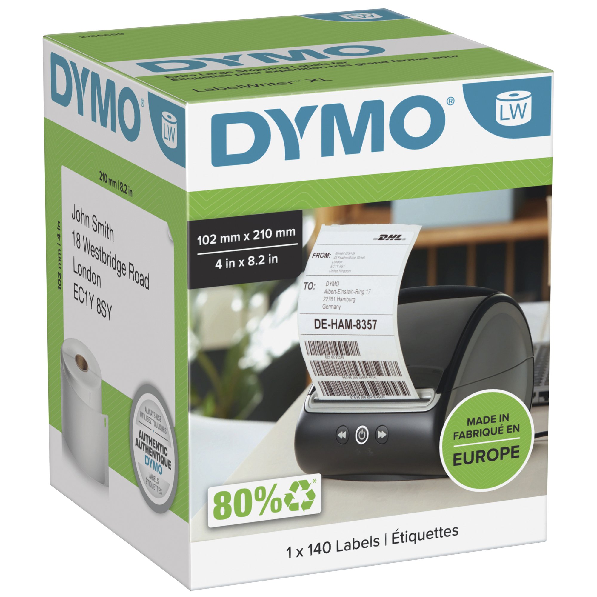 Dymo LW Labels DHL 102X210mm