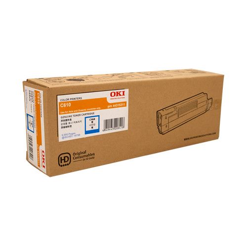 Oki C610 Cyan Ton 44315311