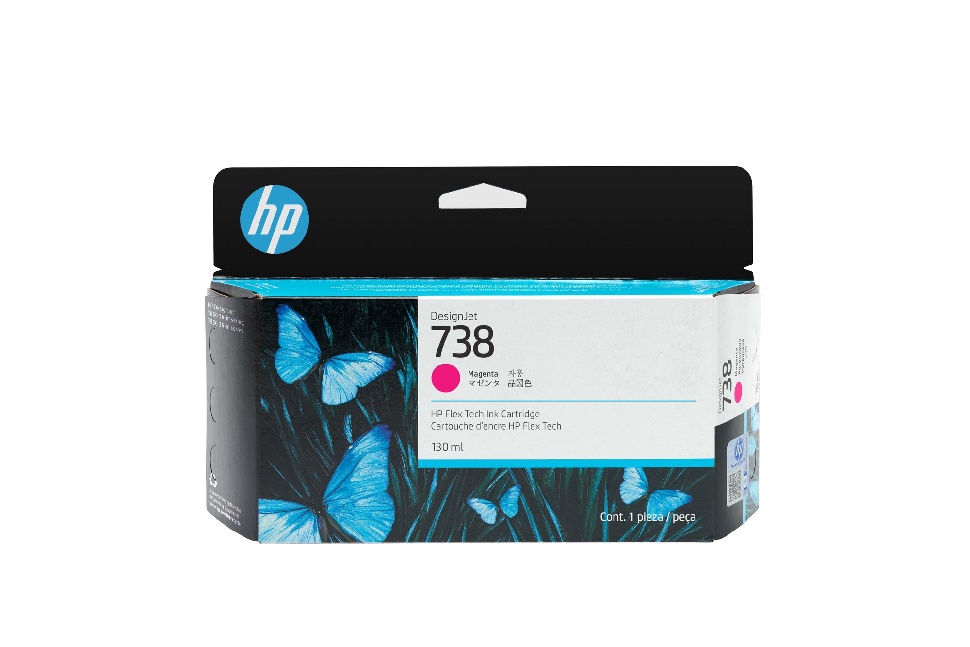738 130-ml Magenta DesignJet Ink