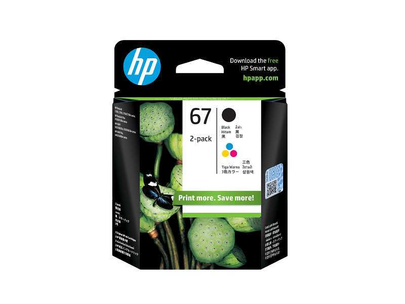 HP 67 Color/Black Ink Cartridge Combo 2-Pack