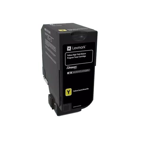 Lexm 74C6HY0 HY Yellow Toner