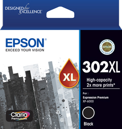 302XL PIGMENT BLACK CLARIA PREM INK