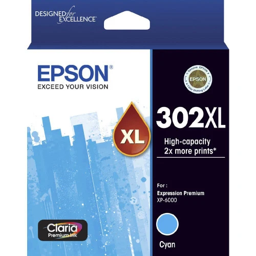 302XL CYAN CLARIA PREM INK