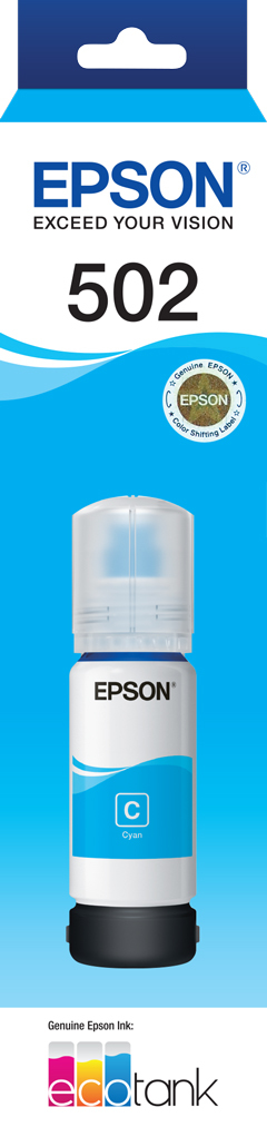 Epson T502 Cyan Ink Bottle