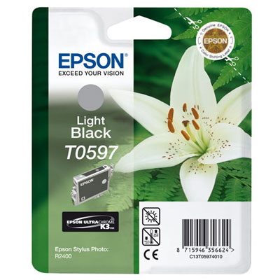 T0597 INK CARTRIDGE LIGHT BLACK 450 PAGE