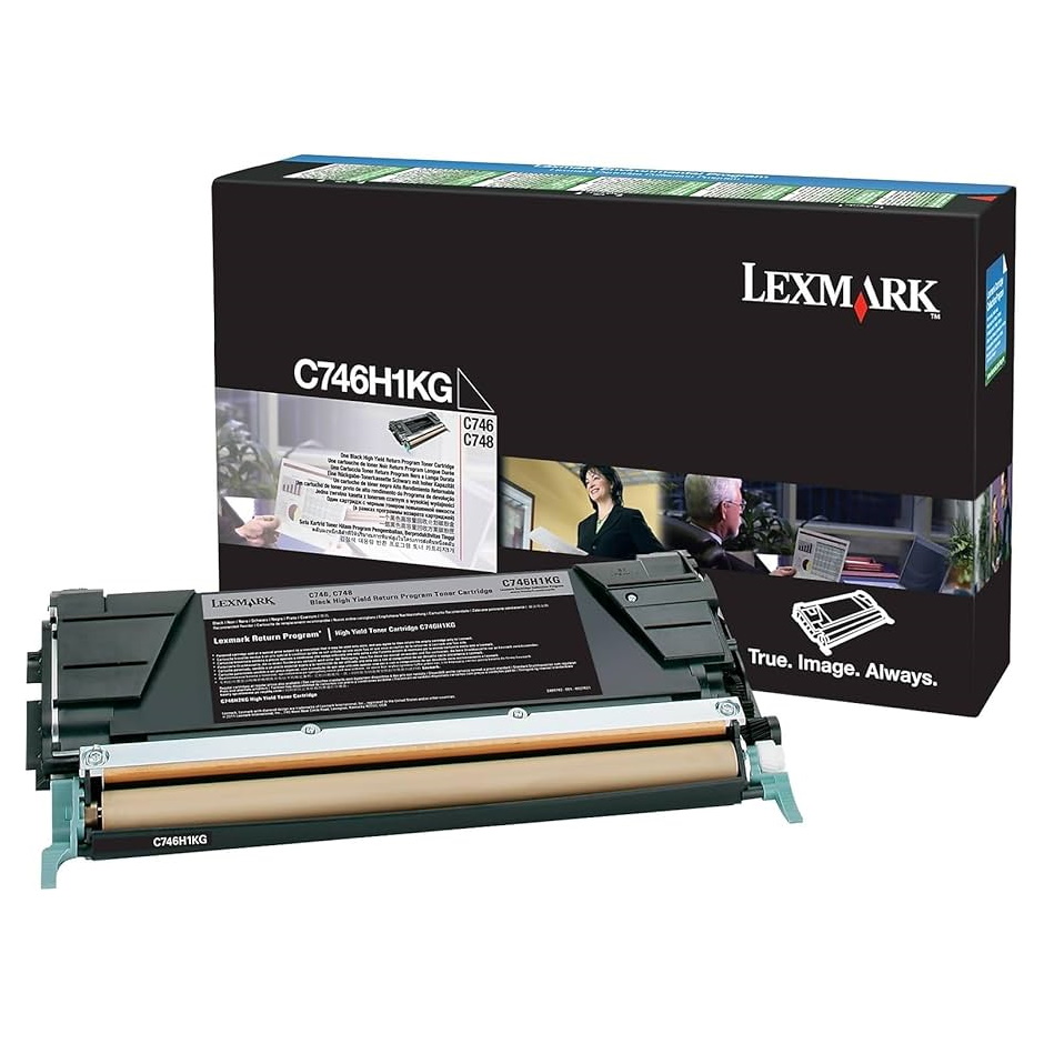 Lexm C746H1KG HY Blk Pre Cart