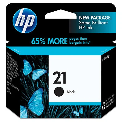 HP #21 Black Ink Cart C9351AA