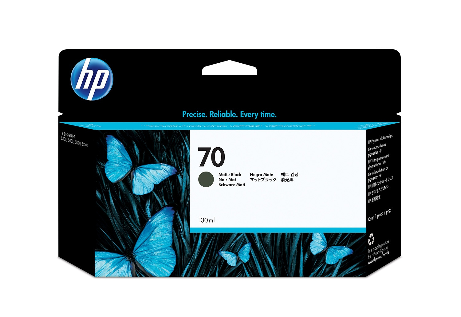 HP 70 130ml Matte Black Ink Cartridge