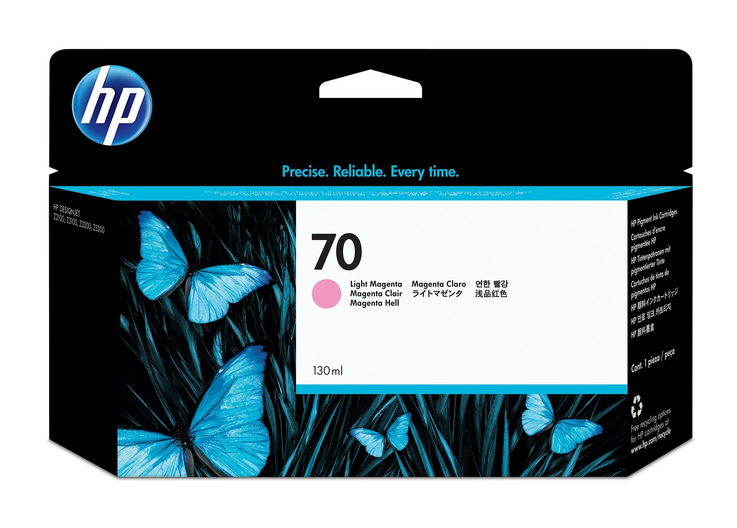 HP 70 130ml Light Magenta Ink Cartridge