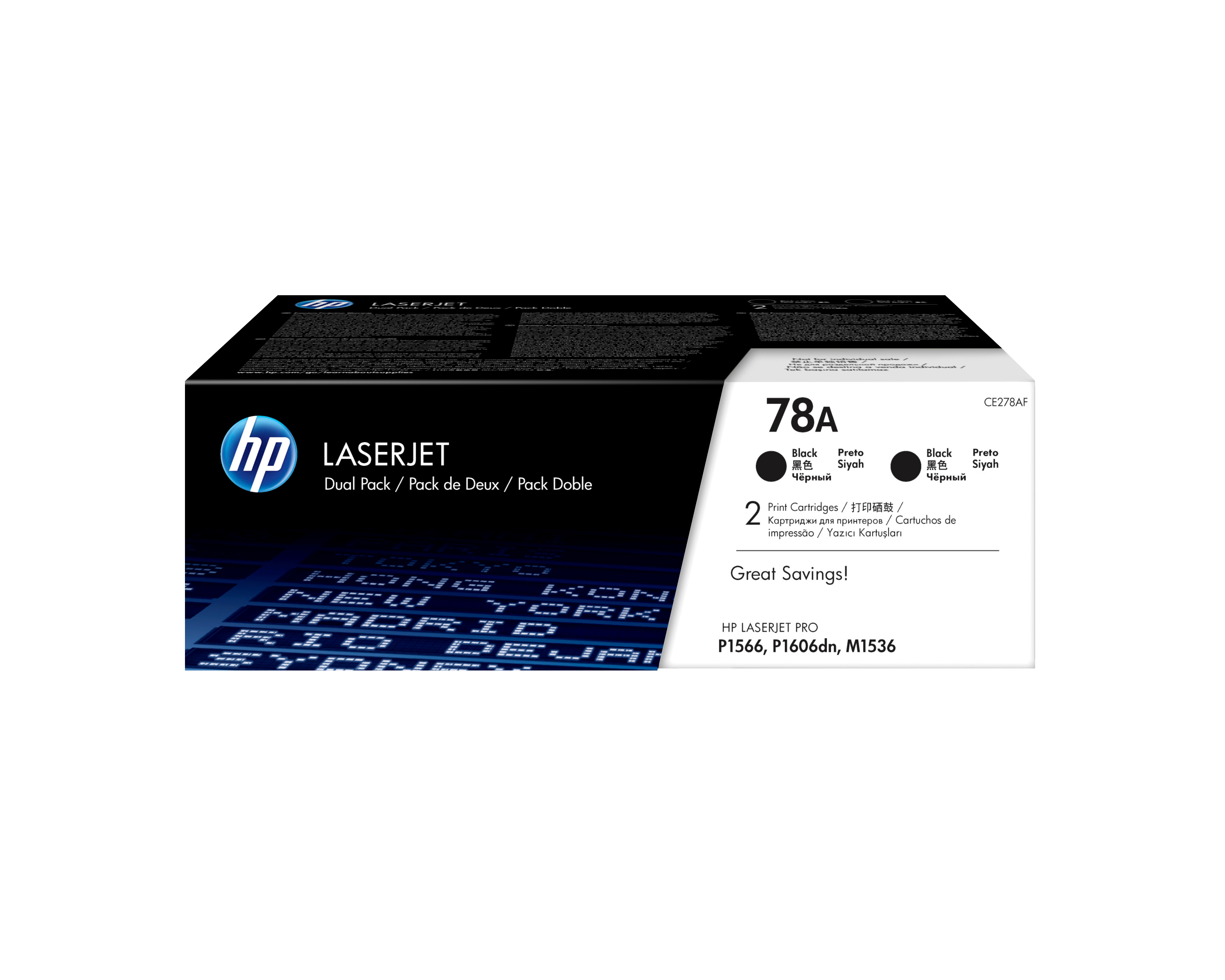 78A BLACK TWIN-P LJ TONER CART CE278AD