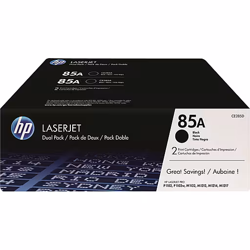 85A BLACK TONER CART TWIN PACK