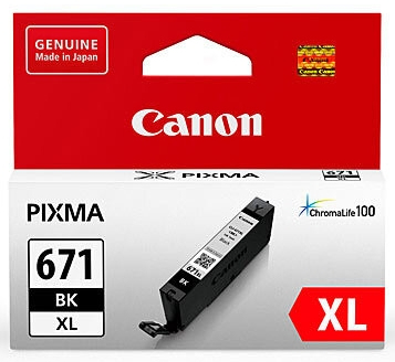 Canon CLI671XLBK Dye Black High Yield Ink Cartridge