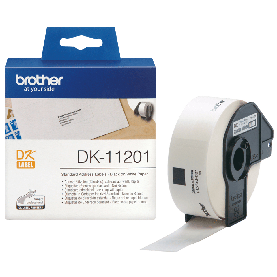 Brother DK11201 400 Standard Address Labels 29mm x 90mm