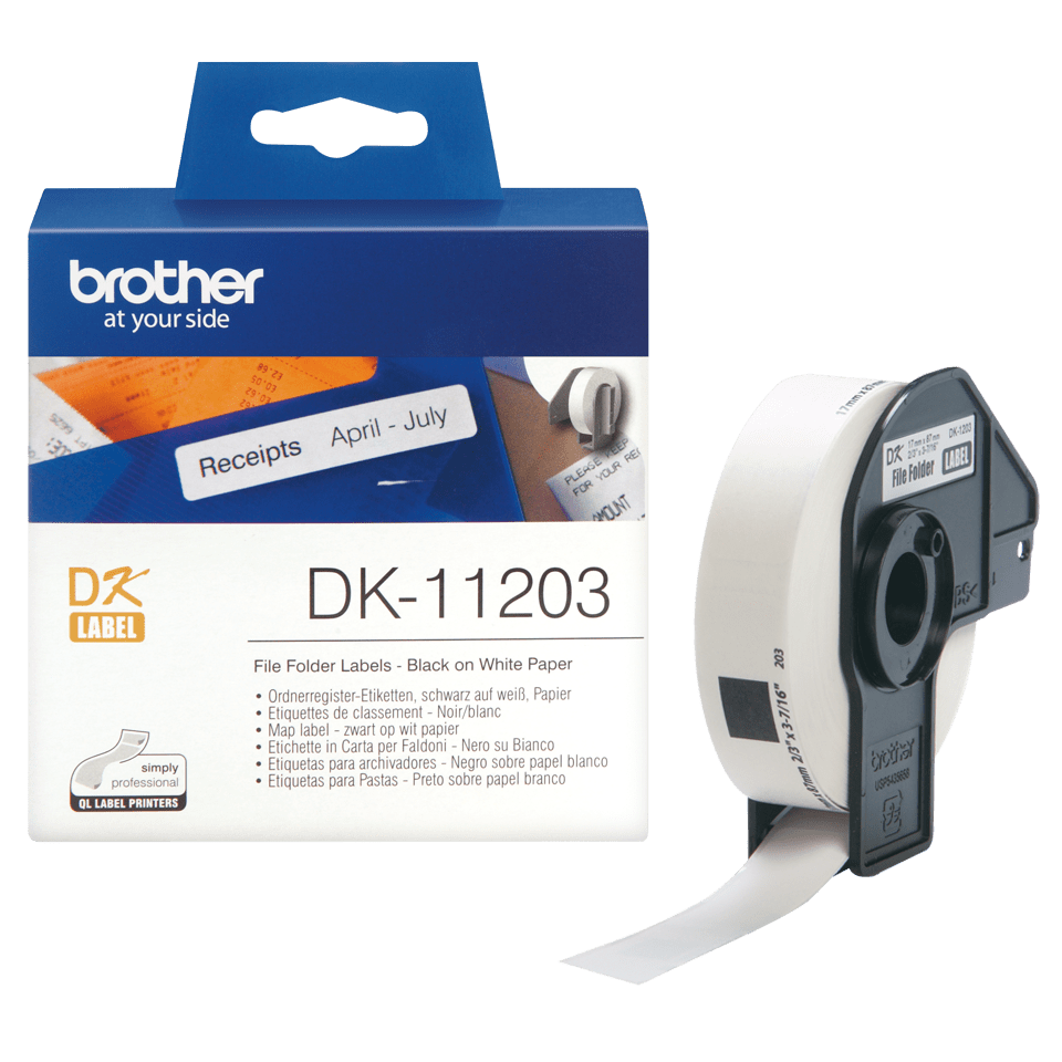 Brother DK11203 400 Multi-Purpose Address Labels 17mm x 87mm