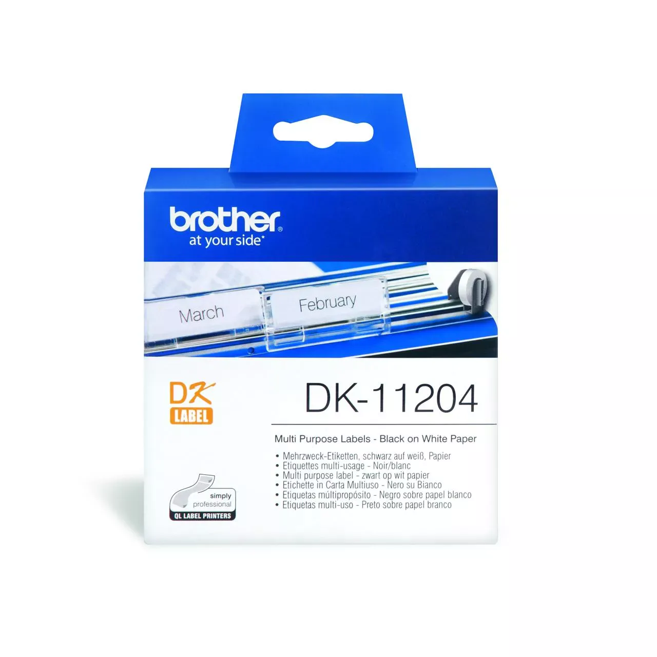 Brother DK11204 400 Multi-Purpose Address Labels 17mm x 54mm
