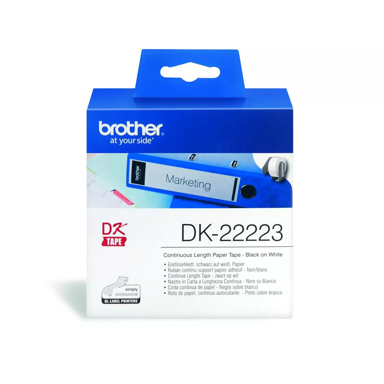 Brother DK22223 Continuous Length Paper Label Tape 50mm x 30.48m