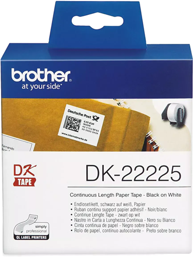 Brother DK22225 Continuous Paper Label 38mm x 30.48m