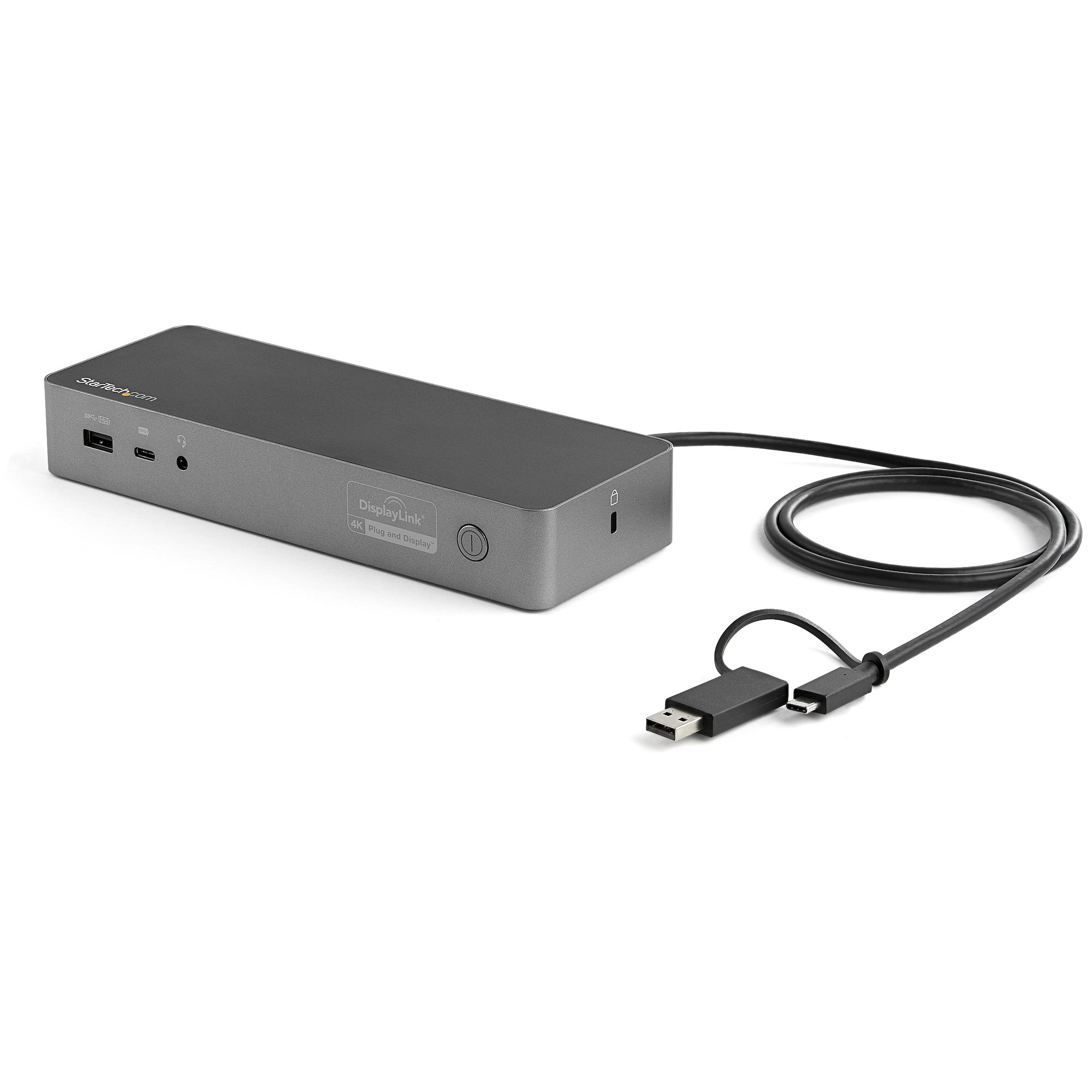 STARTECH.COM USB-A/USB-C HYBRID DOCK DUAL 4K 60HZ HDMI/DISPLAYPORT 100W PD 3 YR