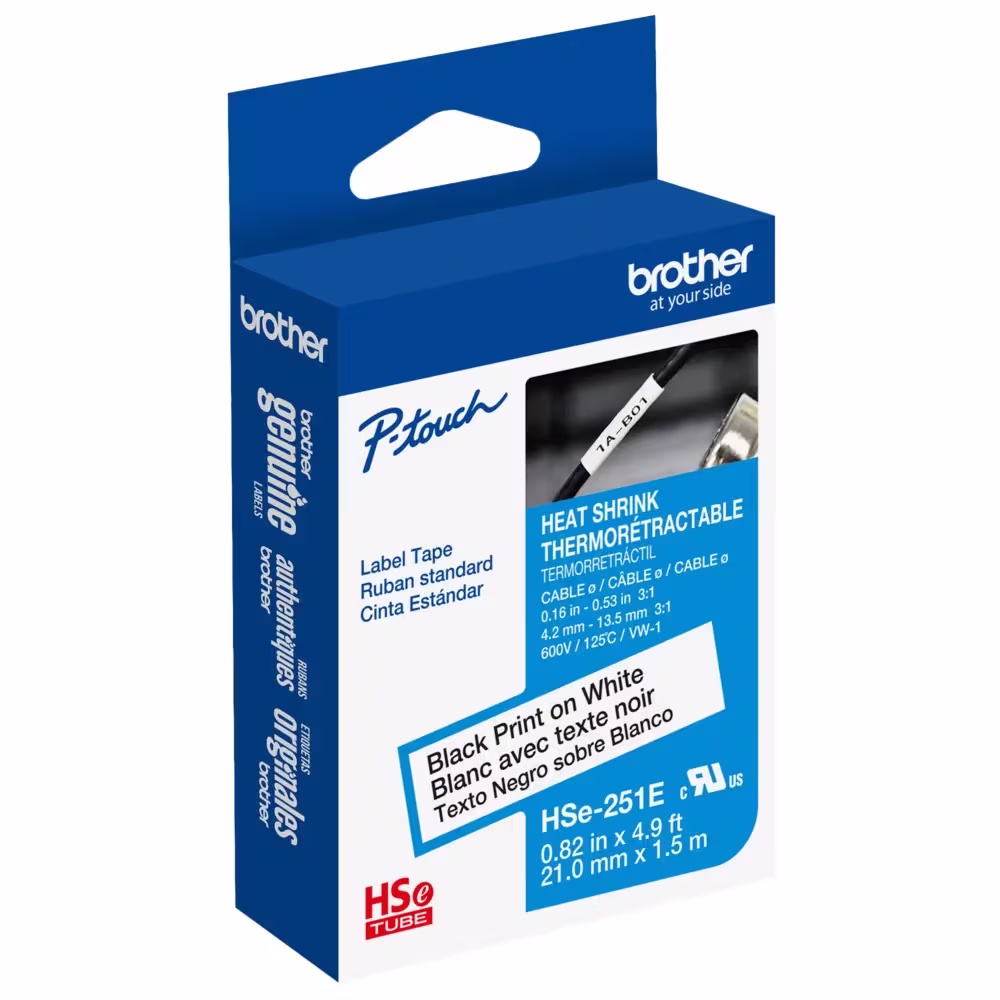 HSE251E 21.0MM B ON W HEAT SHRINK TAPE