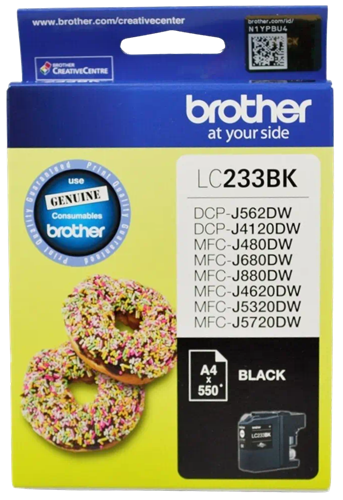 Brother LC233BK Black Ink Cartridge