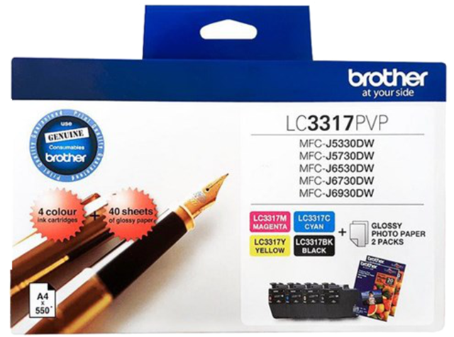 Brother LC3317PVP Ink Cartridge Photo Value Pack