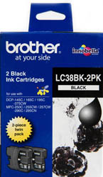 LC38 BLK Ink CART-2 pk