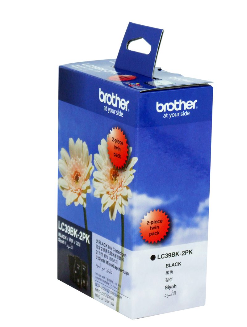 Brother LC39BK2PK Black Ink Cartridge Twin Pack