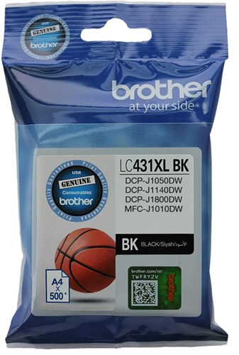 Brother LC431XLBK Black High Yield Ink Cartridge