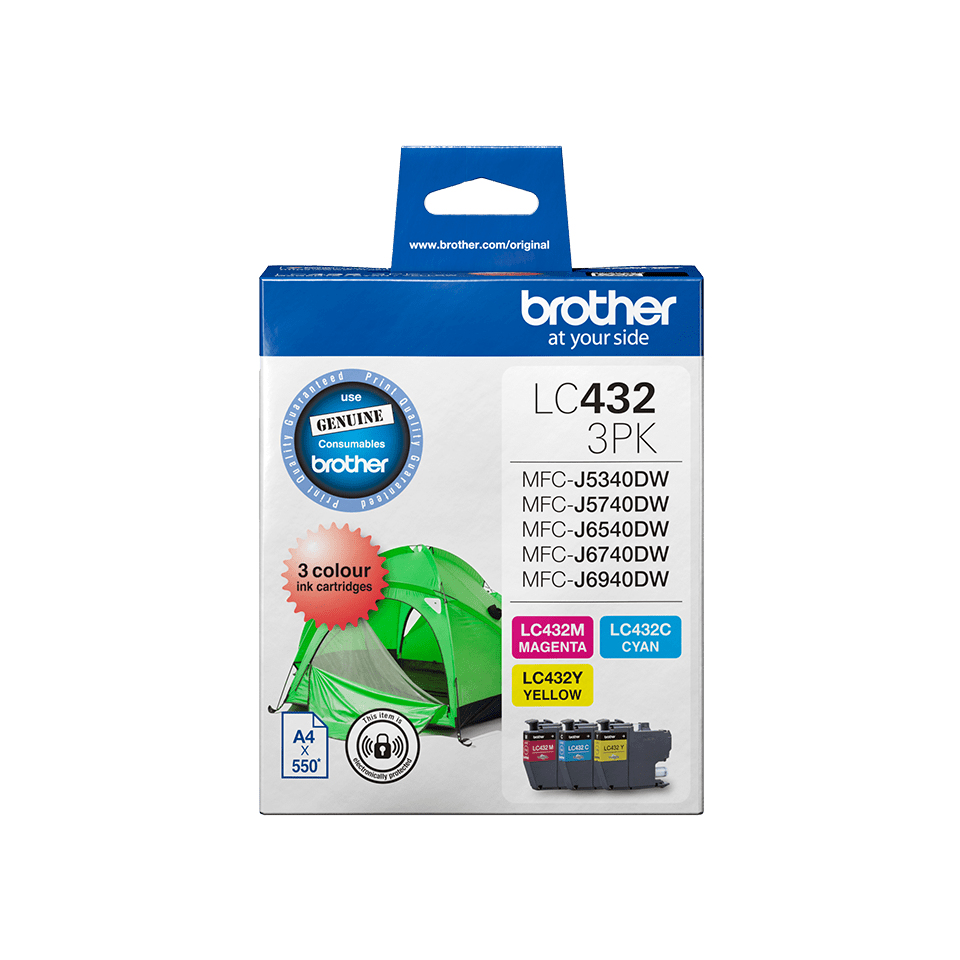 Brother LC4323PKS 3-Pack Ink Cartridge (C/M/Y)