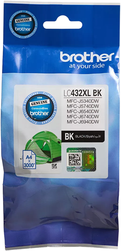 Brother LC432XLBK Black High Yield Ink Cartridge