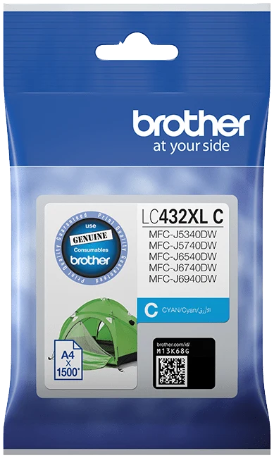 Brother LC432XLC Cyan High Yield Ink Cartridge