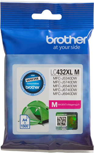Brother LC432XLM Magenta High Yield Ink Cartridge