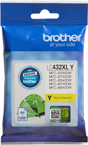 Brother LC432XLY Yellow High Yield Ink Cartridge