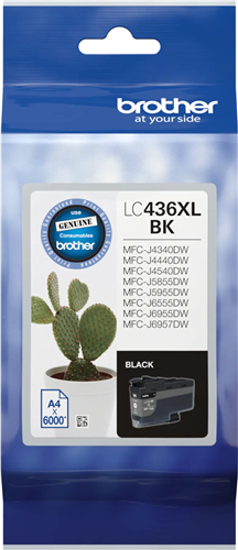 Brother LC436XLBK Black Ink Cartridge