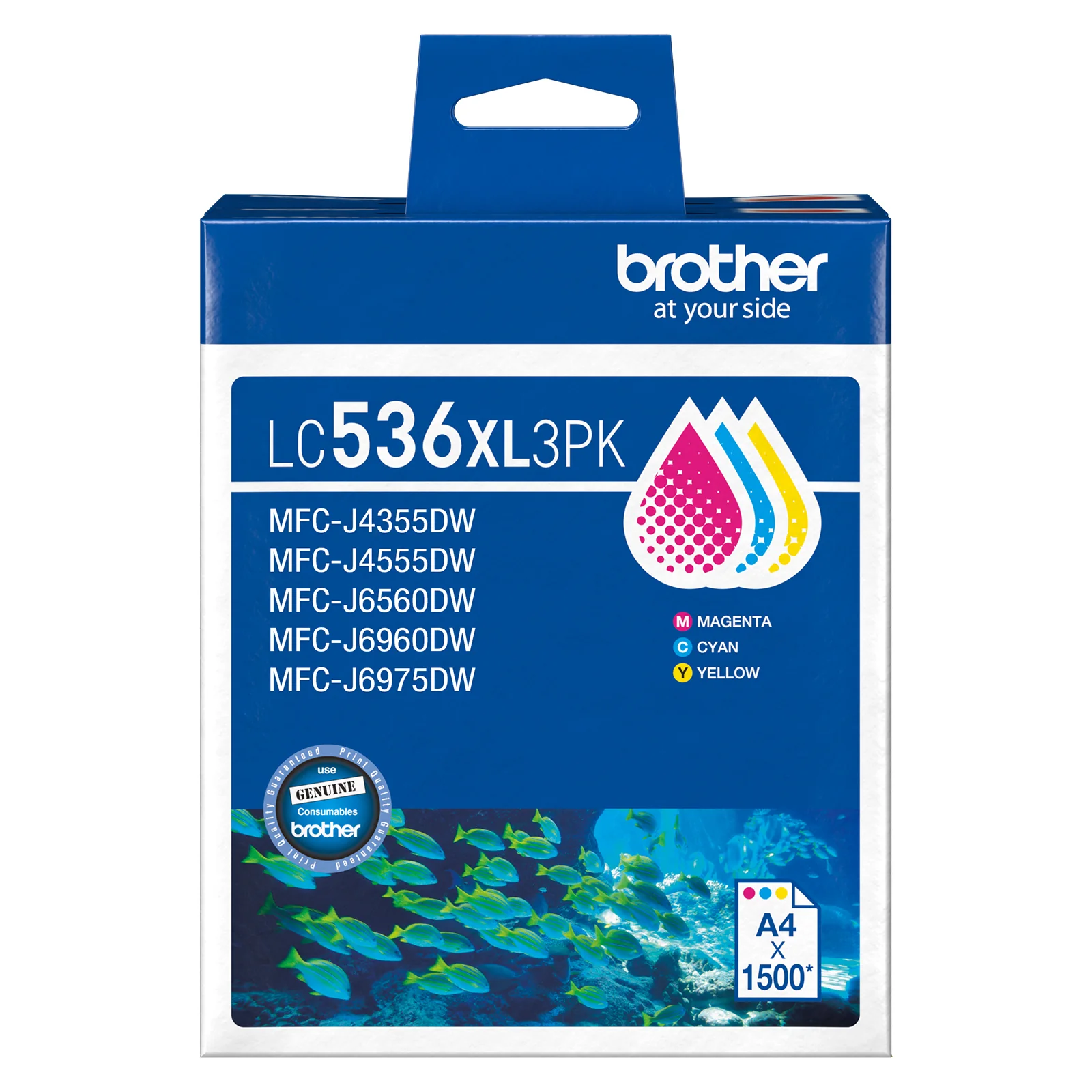 Brother LC536XL3PK 3 - Pack Ink Cartridge