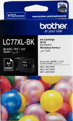 Brother LC77XLBK Black High Yield Ink Cartridge
