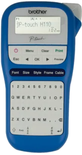 Brother PTH110BW Durable P-Touch Blue&White Label Printer $20 Cashback