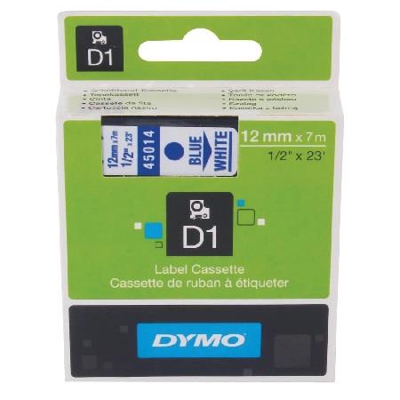 Dymo Blue on Wht 12mmx7m