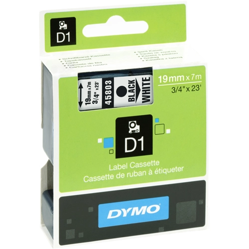 Dymo Blk on Wht 19mmx7m Tape