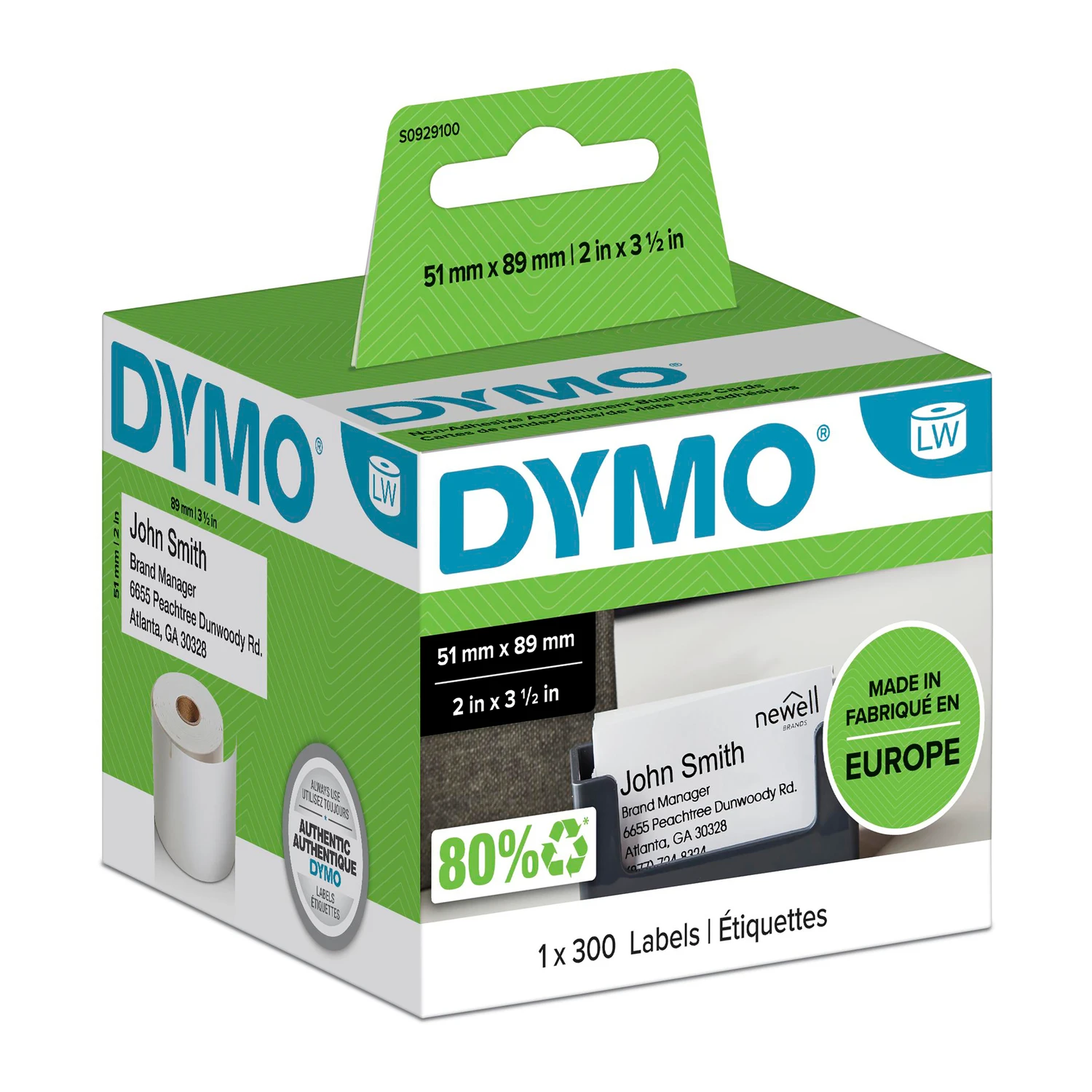 Dymo LW 51mm x 89mm White