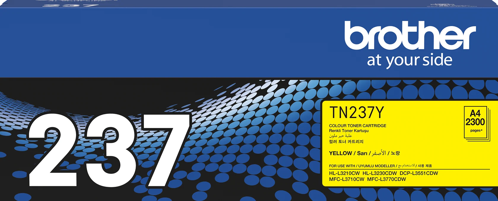 Brother TN-237Y Yellow High Yield Toner Cartridge