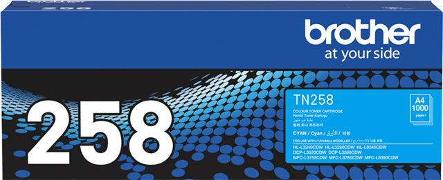 Brother TN258C Toner Cyan