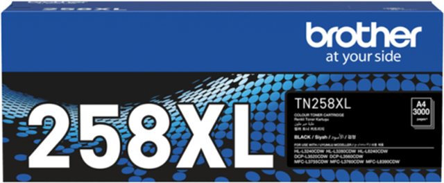 Brother TN258XLBK High Yield Toner Black