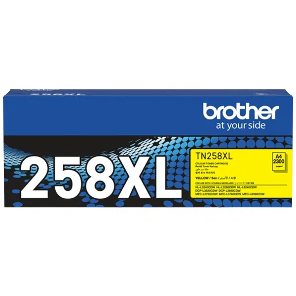 Brother TN258XLY High Yield Toner Yellow