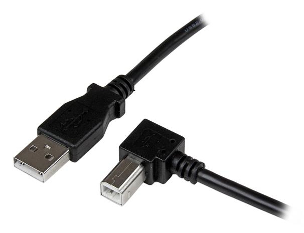 STARTECH.COM 1M USB 2.0 A TO RIGHT ANGLE B CABLE CORD-1 M USB PRINTER CABLE LTW