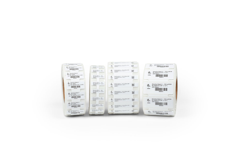 Label Synthetic 60x25mm RFID Coated core