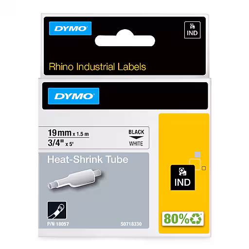Dymo Rhno Tube Ht Shrk 19mm Wh