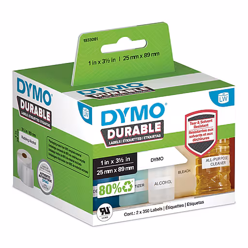 Dymo LW 25mm x 89mm labels
